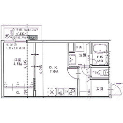 JR東海道・山陽本線 JR総持寺駅 徒歩9分の賃貸アパート 1階1LDKの間取り