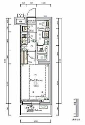 HY'sNOBORITOBLOSSOM 1Kの間取図画像