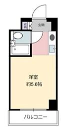 東京メトロ東西線 浦安駅 徒歩9分の賃貸マンション 6階ワンルームの間取り