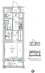 ディアレイシャス東京サウスパレス 1Kの間取図画像