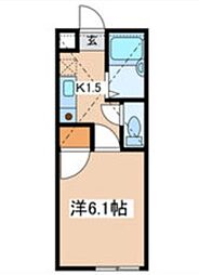 ロータス西生田 1Kの間取図画像