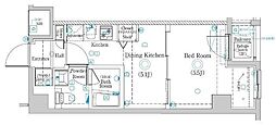 ラフィスタ赤羽 1DKの間取図画像