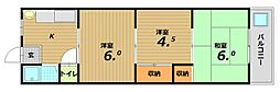 上池田グリーンハイツ 3Kの間取図画像