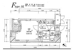 パレステュディオ日本橋東壱番館 1Kの間取図画像