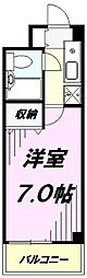 ミパラシオ 1Kの間取図画像