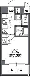 HF駒沢公園レジデンス 1Kの間取図画像