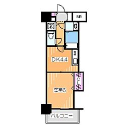 TKアンバーコート堺東2 1DKの間取図画像