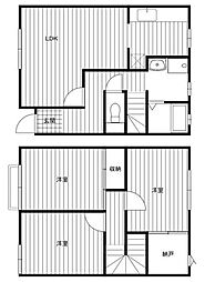 メゾンミキ 3SLDKの間取図画像