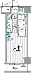 グランド・ガーラ銀座 1Kの間取図画像