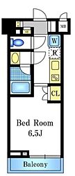 ZOOM品川南 1Kの間取図画像