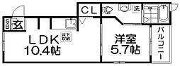 間取図画像 1LDK