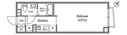 LIVARTSEASON幡ヶ谷 1Kの間取図画像