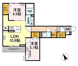 ドムスクレスト共和 2階