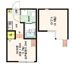Stage南小岩 1Kの間取図画像