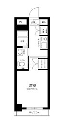 プログレス下高井戸 1Kの間取図画像