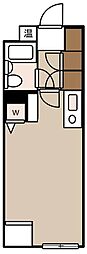 アーバンヒルズマンション高砂 ワンルームの間取図画像