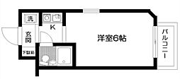 日神パレス下落合 ワンルームの間取図画像