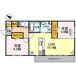 間取図画像 2LDK