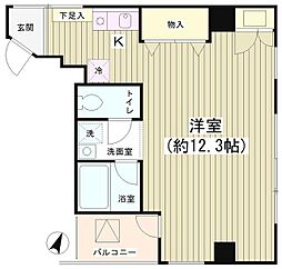 TKR神田多町 1Kの間取図画像