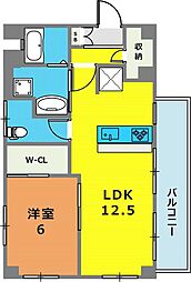 イーデンハイツ永沢 4階1LDKの間取り