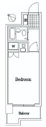 ヴェラハイツ鶴見 ワンルームの間取図画像