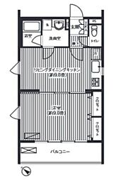 シエールグラン上池台 1LDKの間取図画像