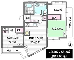 プラムコート21 2SLDKの間取図画像