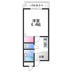 Y・M・Dチセ 1Kの間取図画像