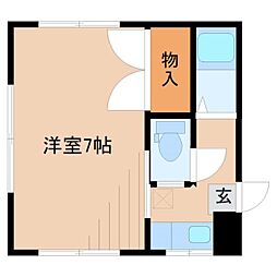 フロマージュ 2階1Kの間取り