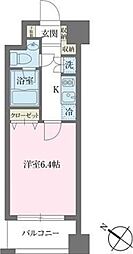 KDXレジデンス森下千歳 4階1Kの間取り