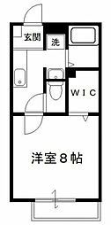 ソレジオ初石 1Kの間取図画像