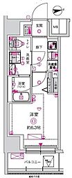 CREST TAPP川崎港町 1Kの間取図画像