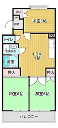 地建マンションまえばる駅南 3LDKの間取図画像