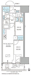 パークアクシス品川天王洲アイル 14階2LDKの間取り