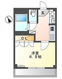 アヴニール鶴見 1Kの間取図画像