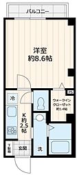 Grandeur中延 1Kの間取図画像