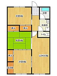 ダイチョウビル 3LDKの間取図画像