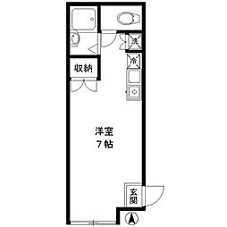 カーサ西荻 2階ワンルームの間取り