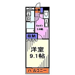 間取図画像 1K