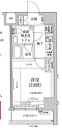 アイルイムーブル亀戸 1Kの間取図画像