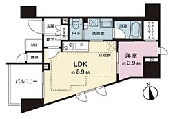 ルジェンテ板橋 1LDKの間取図画像