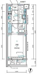 ＡＲＣＯＢＡＬＥＮＯ ＳＵＧＩＮＡＭＩＨＯＮＡＮＣＨＯ 2階1Kの間取り