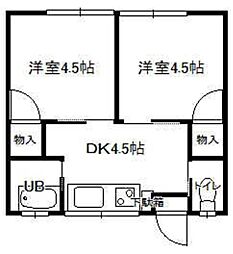 間取図画像 2DK