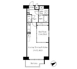 ルーエ千種 1LDKの間取図画像
