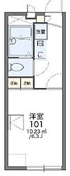レオパレスサザン・クロス 1Kの間取図画像