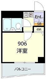ライオンズプラザ鶴見中央 1Kの間取図画像