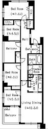 ParkCube平和台 4LDKの間取図画像