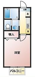 川辺の朝とエスプレッソ 1Kの間取図画像