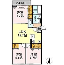 セレスティア江戸川 3階3LDKの間取り