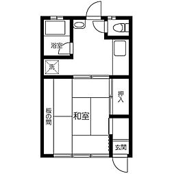 サニーハイツ 1DKの間取図画像